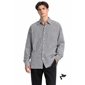 Maison Margiela Line 10 Oversized Striped Shirt Black/White Men’s US S (EU 38)